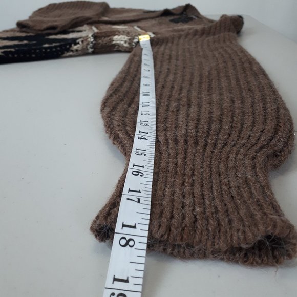 Vango Paris Vintage Tan Grandpa Knit Cardigan - Picture 9 of 12